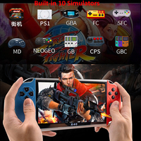 NUEVO X40 Video Game 7,1 pulgadas LCD Double Rocker Portable Handheld Retro Game Console Video MP5 Player TF Card 3000 Game