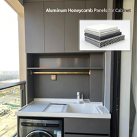 Panneau composite en aluminium HPL léger, panneau en nid d'abeille, imperméable, pour meubles, portes d'armoires
