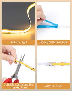 Barre lumineuse à diodes électroluminescentes COB capable de pénétrer dans les LED tactiles avec éclairage pour porte-chaussures - Product Image 4