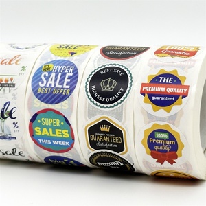 Wholesale <strong>Custom</strong> Printed Logo <strong>Labels</strong> for Packaging Waterproof <strong>Sticker</strong> <strong>Printing</strong> Roll <strong>Label</strong> Round <strong>Stickers</strong> - Product Image 2
