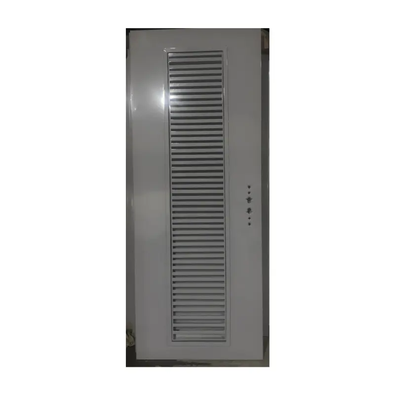 नई डिजाइन धातु लौवर दरवाजे बाहरी इस्पात दरवाजा कांच लोहे के गेट