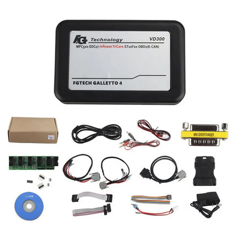 VD300 V54 4 Mestre FGTech Galletto BDM-TriCore-Função OBD Programador ECU automóvel