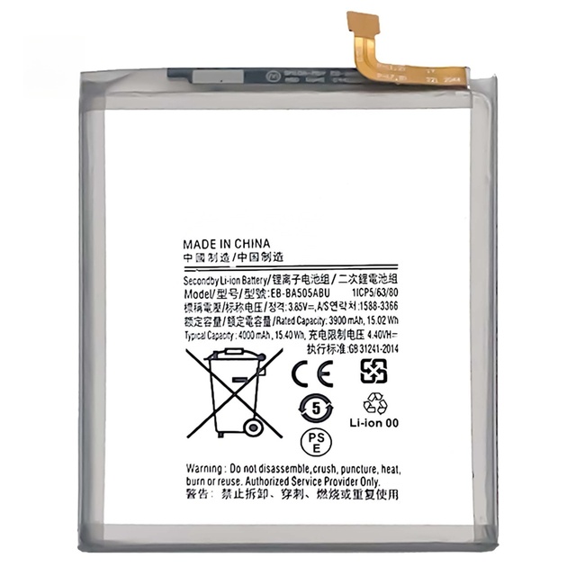 REAL CAP Replacement Battery EB-BA505ABU for Samsung Galaxy A20 A30 A30S A50 A50S A505F Cell Phone Factory OEM Customized