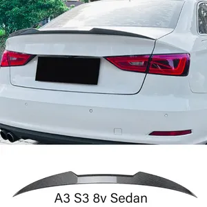 ฝาครอบสปอยเลอร์หลัง StarNav สำหรับ A3 S-Line S3 8V 2014-2016 แฮทช์แบค/ซีดาน รุ่นปรับโฉม สปอยเลอร์หลังคาท้ายรถ ชุดแต่งปีกหลัง - Product Image 1