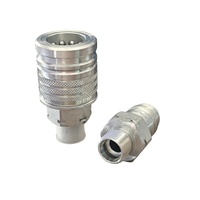 Accouplement hydraulique Naiwo de type poussoir et tireur ISO5675 1/2\" NPT, accouplement à déconnexion rapide agricole pour tracteur