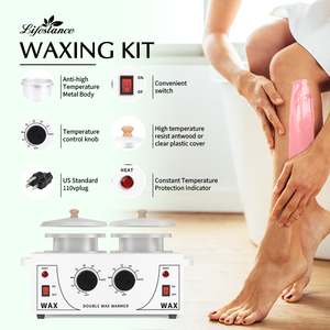 Private Label Professional Double Pot Wax Warmer Hair Removal Melting Heater for Salon Use Depilatory Hair Removal Wax <b>Machine</b> - Product Image 3