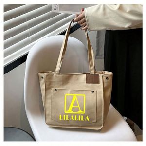 Custom Print Designer Recyclable Large Compartment Beach Casual Shopper Women Canvas Tote Bag - Product Image 4