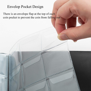 Bán Buôn 1.77X1.77 Inch Penny Phù Hiệu Thẻ Dimes Nickles Đồng Xu Lưu Trữ Thu Thập 150 Chủ Sở Hữu Album Với 150 Đồng Xu Pocke - Product Image 4