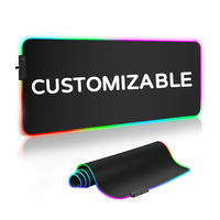Tapis de Bureau F1 RGB par Sublimation avec Logo Personnalisé, Accessoires Informatiques Créatifs, Tapis de Souris Étendu Gaming RGB avec Hub USB