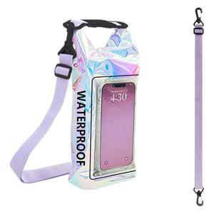Sac bandoulière imperméable irisé 2L avec poche pour téléphone, idéal pour la natation en extérieur - Product Image 5