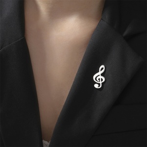Factory Customized Gold Plated Stainless Steel Butterfly Design Logo Badge Brooch Wholesale Women's Jewelry - Product Image 5