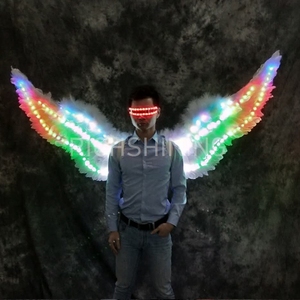 RICHSHINING Ailes d'ange LED personnalisées unisexes sexy, ailes de papillon lumineuses pour les défilés de mode - Product Image 2