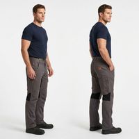 Pantalones de Trabajo Médicos para Paramédicos, Elásticos en 4 Direcciones, Resistentes al Agua y a las Manchas, con Membrana para Protección Contra Patógenos Sanguíneos en las Rodillas
