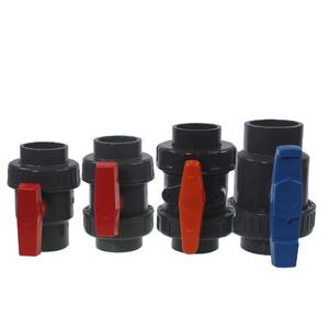 수동 1/2 \ "-4 \" 플라스틱 <span class=keywords><strong>PVC</strong></span> 소켓 레드 핸들 볼 밸브 단일 유니온 물 미디어 OEM 사용자 정의 지원 - Product Image 2