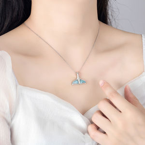 Envío Más Rápido, Plata de Ley 925, Piedra Larimar, Colgantes de Piedra Natural, Garantía de Dominica - Product Image 2