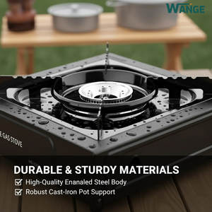 Estufa <span class=keywords><strong>de</strong></span> Gas <span class=keywords><strong>Butano</strong></span> Portátil Ligera al por Mayor con Estructura Dividida para Camping al Aire Libre y Asador BBQ sin Humo - Product Image 4