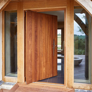 Blh-99 Modern Design Wenkbrauw Top Smeedijzeren Dubbele Toegangsdeur <span class=keywords><strong>24</strong></span> <span class=keywords><strong>Inches</strong></span> Exterieur Deuren Moderne Pivot Deuren Voor Thuis Balkon - Product Image 5