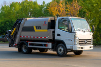 2025 nouveau efficace 5.3 CBM petit camion compacteur à ordures Transmission manuelle Diesel poubelle Van pour l'assainissement