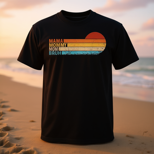 Camiseta Retro Mama Mom Mommy Tribute, unisex, para adultos, manga corta, cuello redondo, estampado en serigrafía - Product Image 3