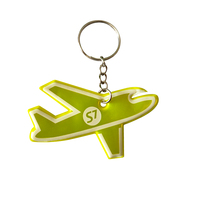 Porte-clés réfléchissant de sécurité en PVC acrylique, logo personnalisé, forme personnalisée, réflecteur double face