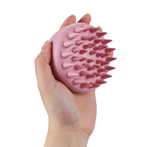Biodegradable Wheat Straw Scalp Exfoliator Care Hair Washing Shampoo <b>Brush</b> Soft Silicone Scalp Massager - Product Image 5