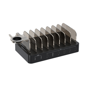 Personalizzato elettrico portatile famiglia pubblica più dispositivi USB caricabatterie Desktop Multi Tablet <span class=keywords><strong>cellulare</strong></span> 8 porte stazione di <span class=keywords><strong>ricarica</strong></span> - Product Image 2