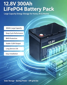 Batterie de stockage d'énergie solaire rechargeable au phosphate de fer et de lithium (LiFePO4) à décharge profonde 12,8 V 100 Ah, 1280 W, fournie par l'usine - Product Image 5