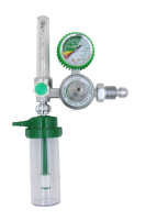 Regulator Oksigen Kuningan Danyang Lovtec CGA870 CGA540 Dengan Pengukur Aliran, Pengukur Tekanan, Pelembap Udara, Bersertifikasi ISO 13485 CE
