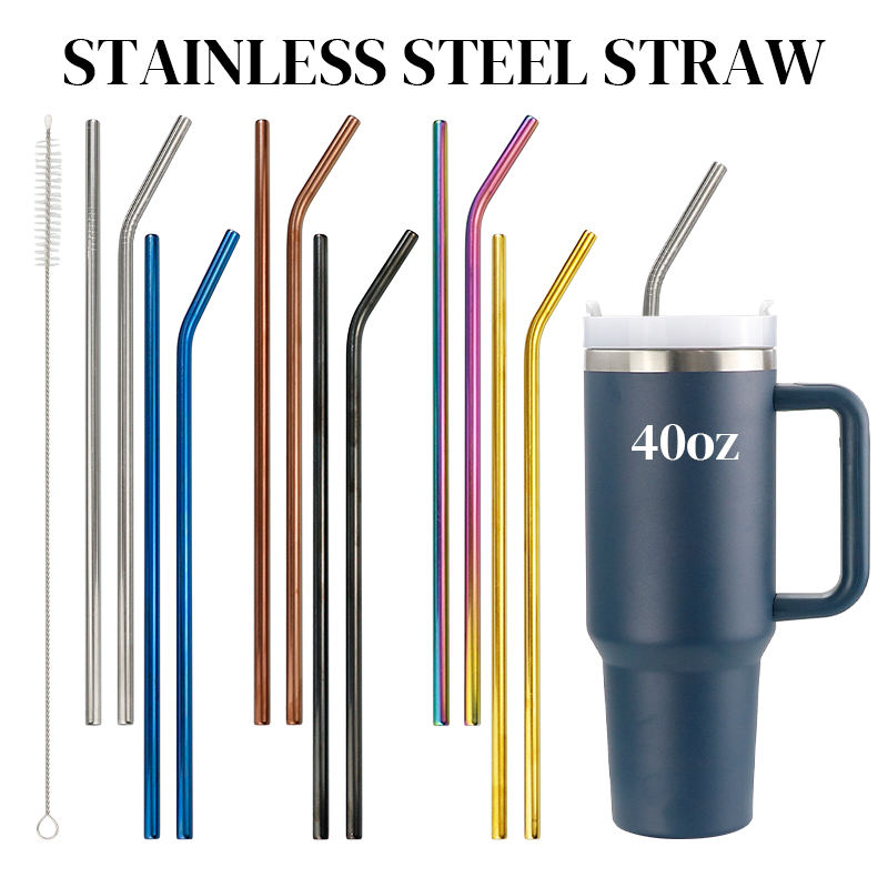 paille en acier inoxydable