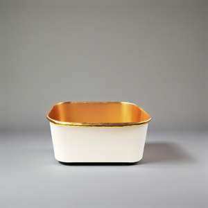 ชามใส่ผลไม้กระดาษคราฟท์ทรงสี่เหลี่ยมขนาด500มล. 750มล. 1000มล. บรรจุภัณฑ์สลัดภาชนะใส่ชามพร้อมฝาปิด - Product Image 1