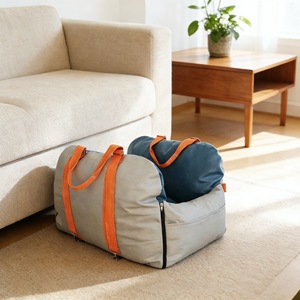 Cama para Perros y Gatos Golden Pet, 63x48x45cm, Color Azul Gris, Cojín de Viaje para Asiento de Coche, Cama Cómoda para Mascotas - Product Image 1