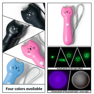 Giocattolo per Gatti con Laser Verde 532nm - 5 Divertenti Motivi con Luce Lunare e UV |   Corpo ergonomico a forma di gattino per un intrattenimento infinito - Product Image 3