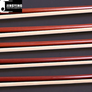 2025 accessoires de violon de musique Jingying, archet de violon professionnel octogonal de grenouille d'ébène de coquille de couleur de <span class=keywords><strong>soie</strong></span> dorée en gros - Product Image 4