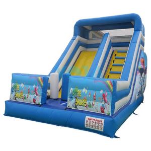 Château gonflable commercial <span class=keywords><strong>Happy</strong></span> Walk à double toboggan, clown, pour l'éducation et le divertissement scolaire - Product Image 4
