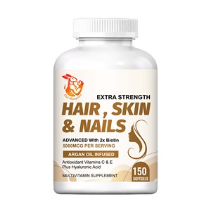 Gélules ODM OEM Cheveux Peau Ongles avec Folate pour des Cheveux Magnifiques, une Peau Éclatante et des Ongles Sains – Gélules de Zinc Cheveux Peau Ongles - Product Image 1