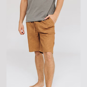 Shorts de sport en lin Performance Blend pour hommes, légers, extensibles, à séchage rapide et anti-humidité. - Product Image 3