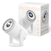 Projecteur intelligent portable JUNUO, décodage 4K, mini vidéoprojecteur, moteur optique scellé, anti-poussière, Android 14, 200 lumens, 180°