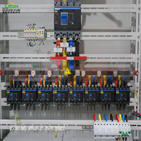 Armoire de distribution d'énergie industrielle triphasée 400A pour station d'épuration avec disjoncteur MCCB et protection contre les surtensions