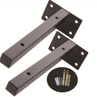 Supports triangulaires en acier robuste, revêtement poudré, simple face, marque Hongtai, modèle HT-059, pour comptoirs de meubles non standard