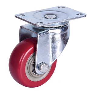 Swivel Plate With Brake on Color Polyurethane Medium Industrial PVC <strong>Plastic</strong> Universal <strong>Wheel</strong> Caster <strong>Wheels</strong> - Product Image 2