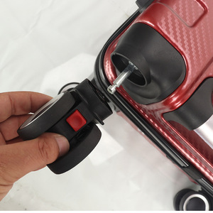 Valise à roulettes pour homme 24 pouces, roues pivotantes, voyage d'affaires, couleur unie, fermeture éclair - Product Image 3