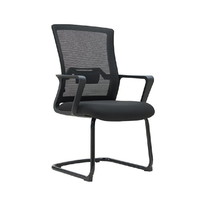 Chaise de bureau exécutive moderne en acier - Design ergonomique, hauteur réglable, pivotante, empilable et mobile pour usage commercial