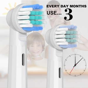 Têtes de <span class=keywords><strong>brosse</strong></span> à dents de remplacement durables, recharges compostables à base de plantes, matériaux biodégradables personnalisables - Product Image 4