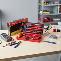Fournisseur Qixin, jeu de tournevis magnétique VDE portable, test électrique d'isolation, 13 pièces, personnalisé