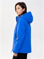 Veste de randonnée unisexe imperméable coupe-vent à capuche avec coutures scellées, multi-poches, durable pour la randonnée et le camping en plein air