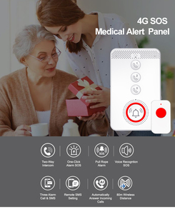 Panel de Alerta Médica 4G LTE con Activación por Voz y Comunicación Bidireccional para el Cuidado de Personas Mayores, Sistema de Alarma SOS con Botón de Emergencia para Colgar en el Cuello, IP65 - Product Image 2