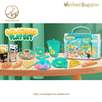 Jouets de simulation et de jeu de rôle pour enfants en gros, jeux multijoueurs avec ustensiles de cuisine et boîtes de rangement pour desserts