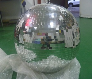 Bola de Discoteca Giratoria de Cristal Espejo Real de 50cm, 60cm, 70cm, 80cm, 90cm, 100cm, Decoración Luminosa <span class=keywords><strong>para</strong></span> Fiestas en Casa, Bola de Espejo <span class=keywords><strong>para</strong></span> Navidad - Product Image 4