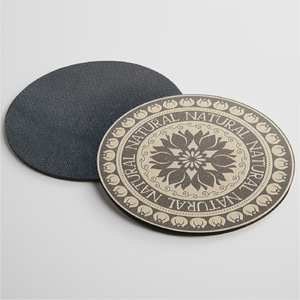 Sous-verres souples ronds Offre Spéciale pour boissons ABSORBANT <span class=keywords><strong>Tapis</strong></span> de protection de table de <span class=keywords><strong>cuisine</strong></span> avec base en caoutchouc pour tasses et tasses - Product Image 4