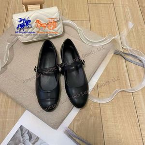 Chaussures plates tendance pour femmes CC, ballerines à bout rond, fermeture à enfiler, dessus en cuir de vache avec nœud, toutes saisons - Product Image 3